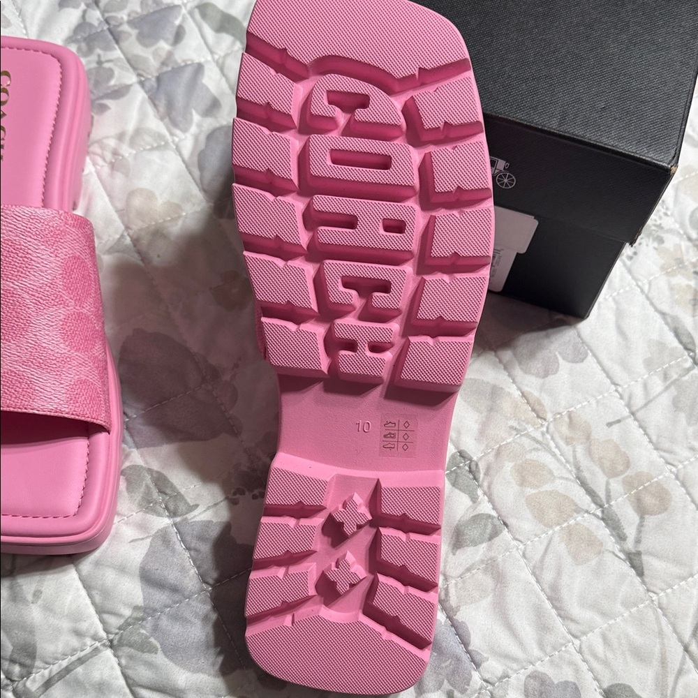 rePosh- Coach Pink Slide Sandals - Picture 5 of 6